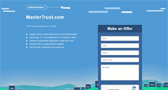 Desktop Screenshot of mastertrust.com